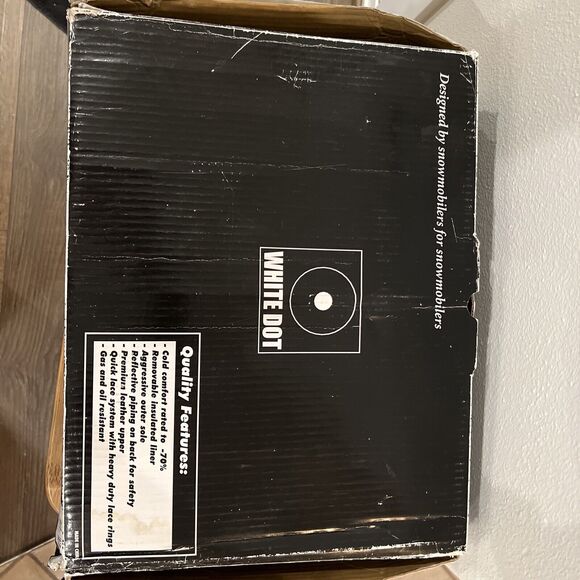 White Dot mens, sz7 snowmobile boots - Picture 9 of 9